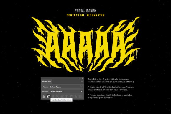 Feral Raven Font - Preview 5