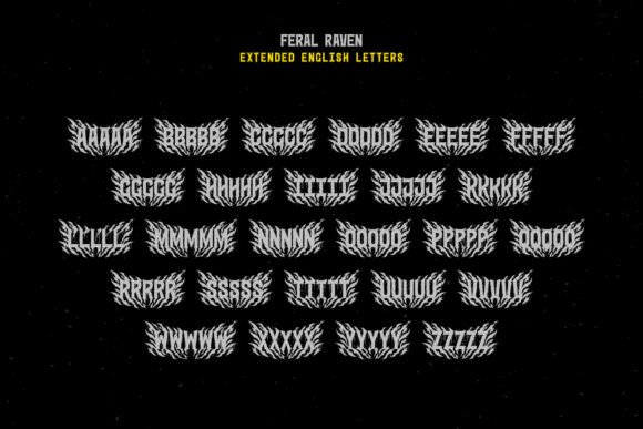 Feral Raven Font - Preview 6
