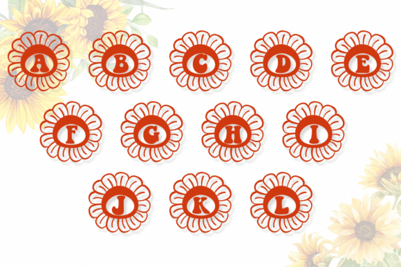 Groovy Sunflower Font PNG with transparent background - Preview 1