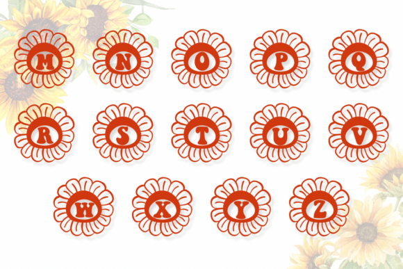 Groovy Sunflower Font PNG with transparent background - Preview 2