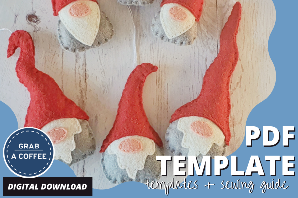 Hand Sewing Felt Gnome Ornaments
