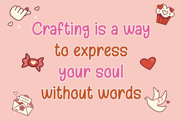 Handmade Loveling Font PNG with transparent background - Preview 2