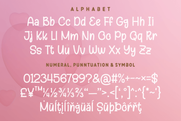 Handmade Loveling Font PNG with transparent background - Preview 4