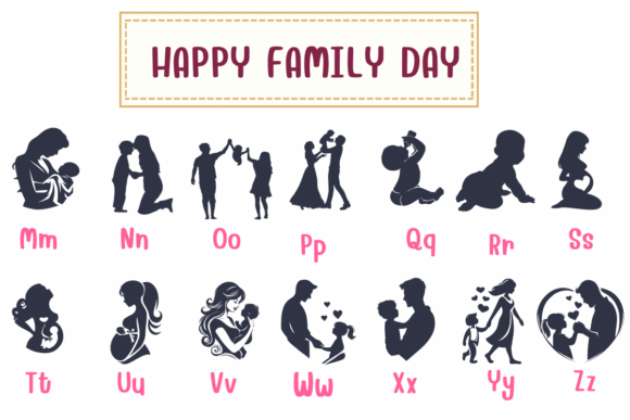 Happy Family Day Font - Preview 2