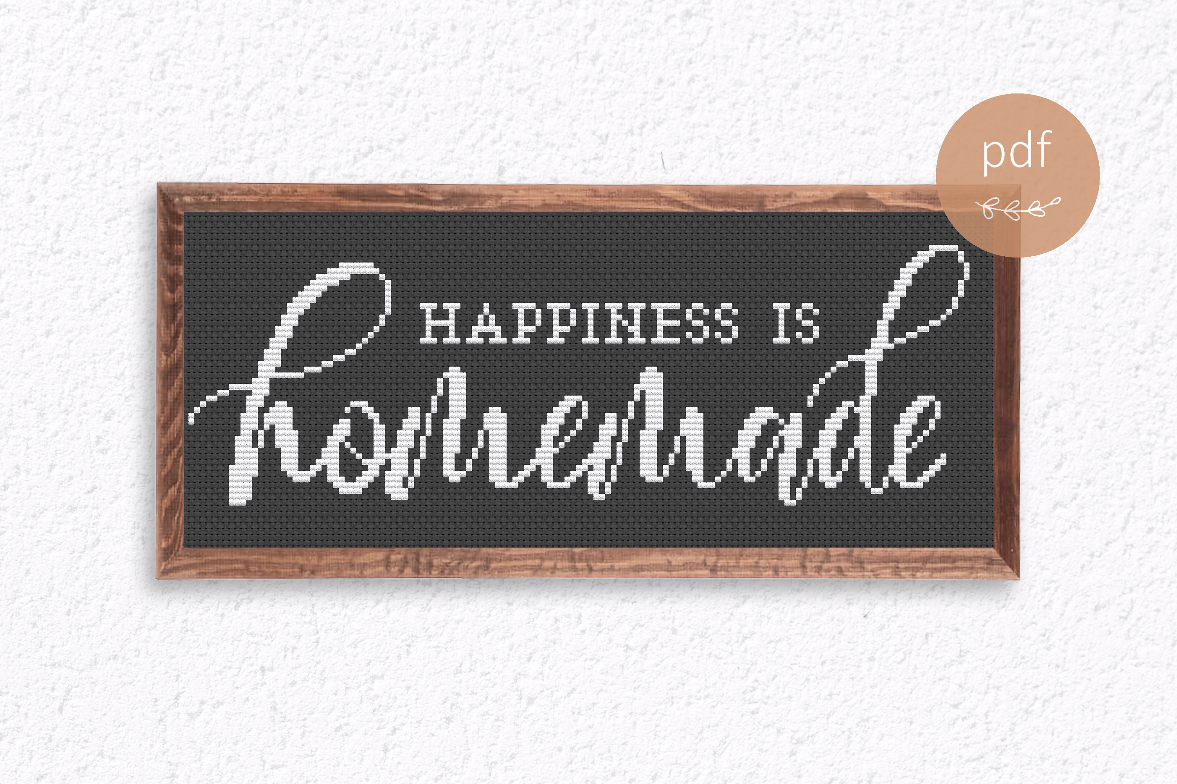 Home Cross Stitch Pattern PDF Quote