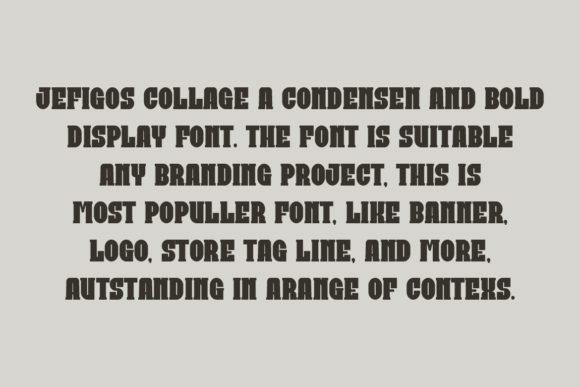 Jefigos Collage Font font preview - 1