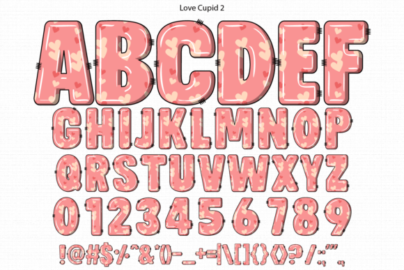 Love Cupid Font PNG with transparent background - Preview 3