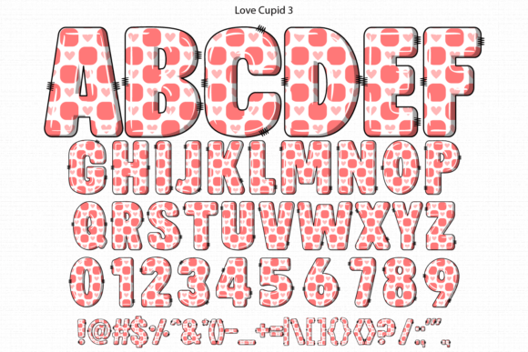 Love Cupid Font PNG with transparent background - Preview 4