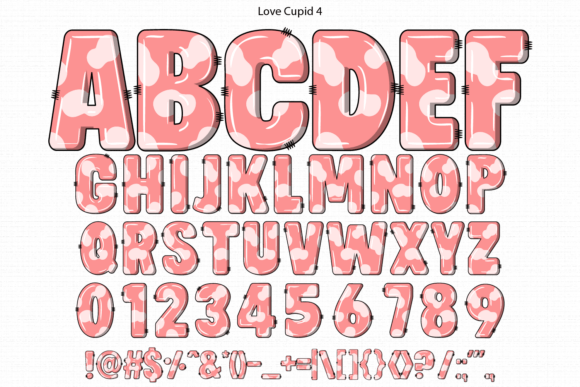 Love Cupid Font PNG with transparent background - Preview 5