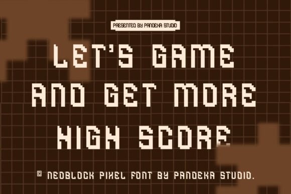 Neoblock Font PNG with transparent background - Preview 3