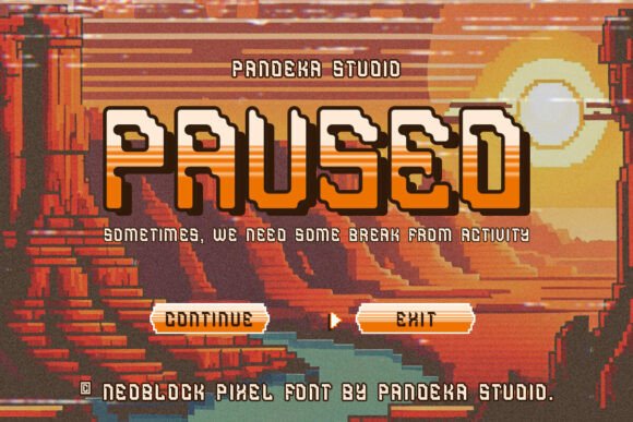 Neoblock Font PNG with transparent background - Preview 5