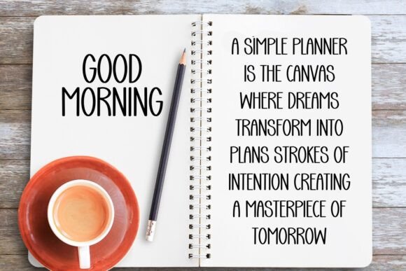 Planner Charming Font PNG with transparent background - Preview 1