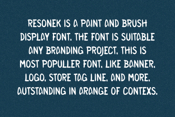 Resonek Font font preview - 3