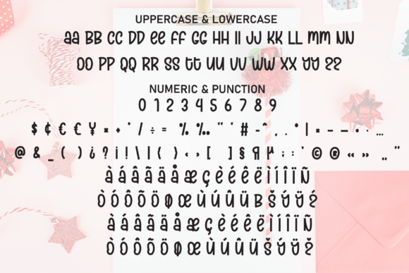 Santa Design Font PNG with transparent background - Preview 6