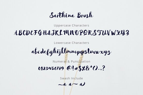 Sarthina Font PNG with transparent background - Preview 5