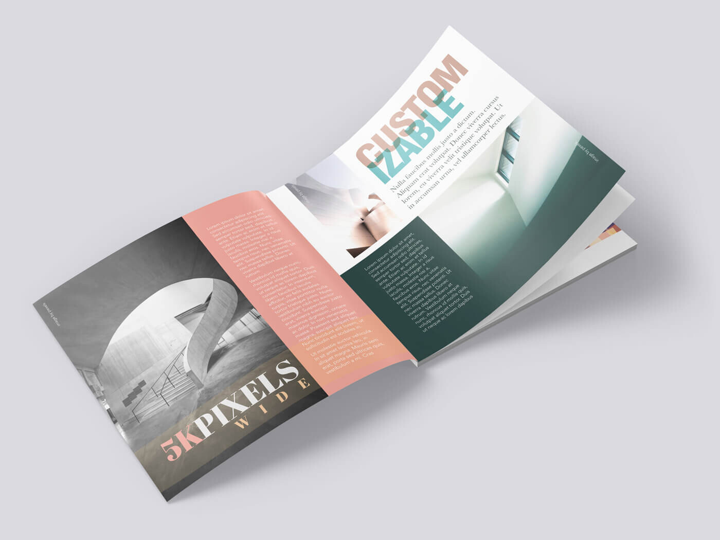 Square Magazine Brochure Catalog Mockups Graphic by Vectogravic Design ...