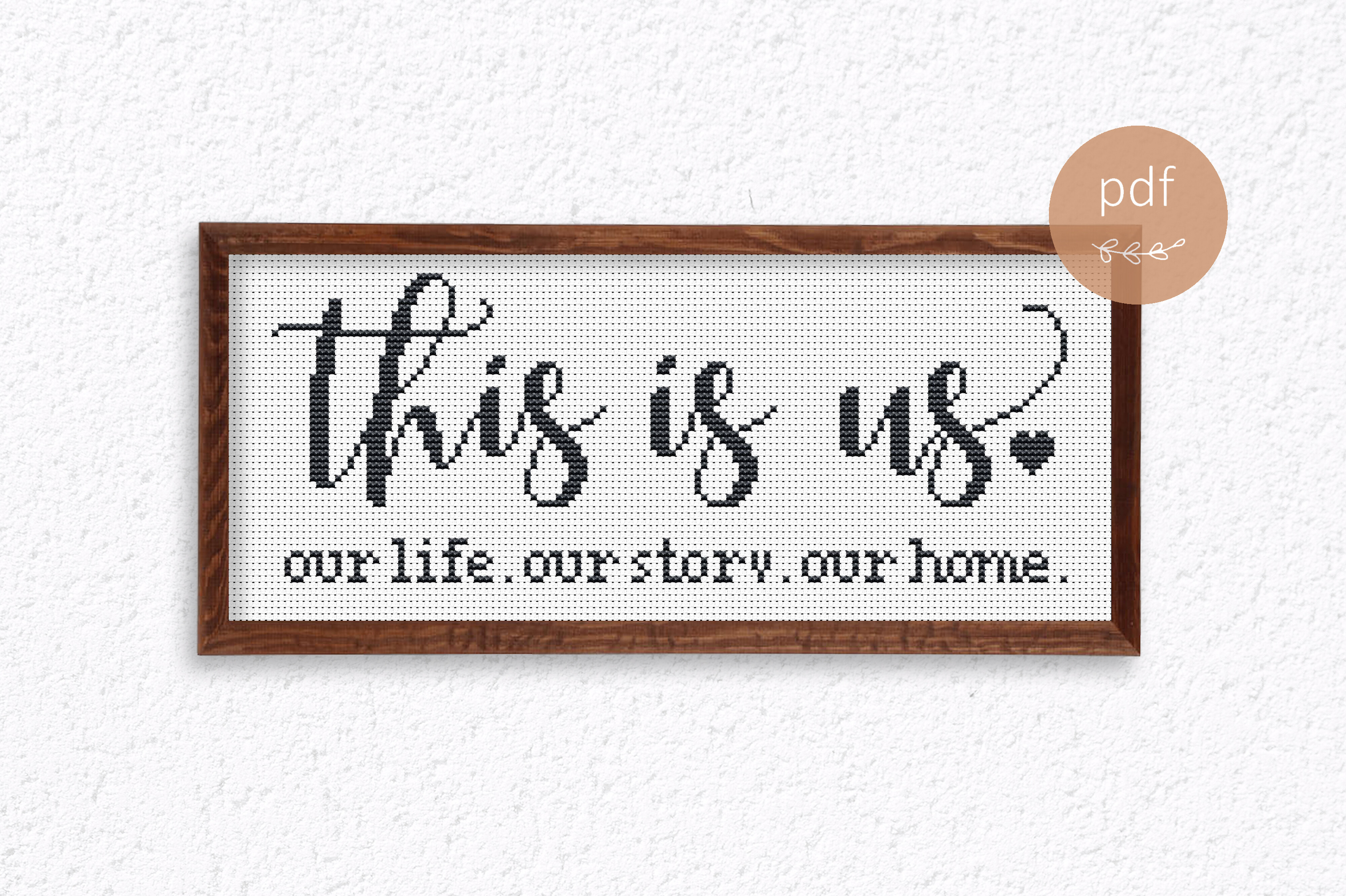 This is Us Cross Stitch Pattern PDF