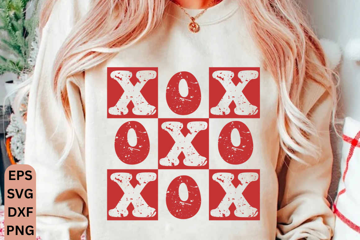 XOXO Valentine's Day SVG, Heart PNG Graphic by DefabriCat · Creative ...