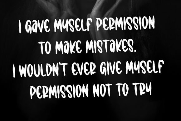 Black Brush Font - Preview 1