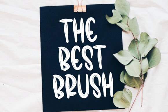 Black Brush Font - Preview 2