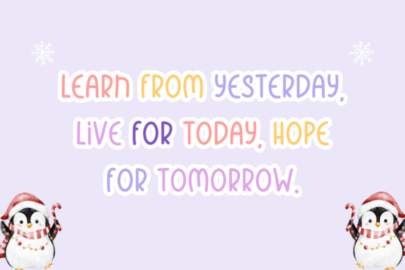 Cheerful Penguin Font - Preview 1