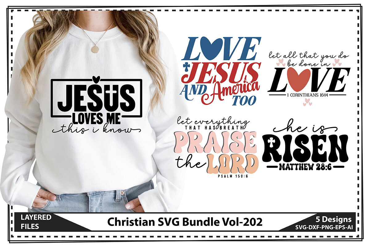 Christian SVG Bundle Vol-202 Graphic by Craft Store · Creative Fabrica