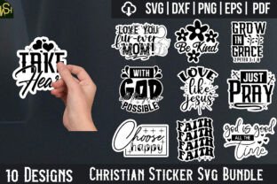 Christian Sticker Svg Bundle Graphic by wishessvghop · Creative Fabrica