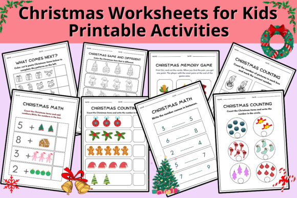 Christmas Activity Worksheets for Kids