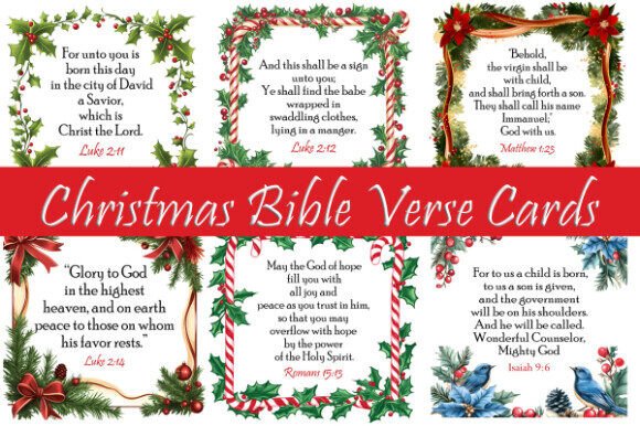 Christmas Bible Verse Cards
