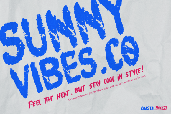 Coastal Threads Font - Preview 4