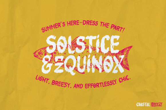 Coastal Threads Font - Preview 6
