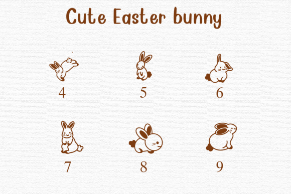 Cute Easter Bunny Font - Preview 3