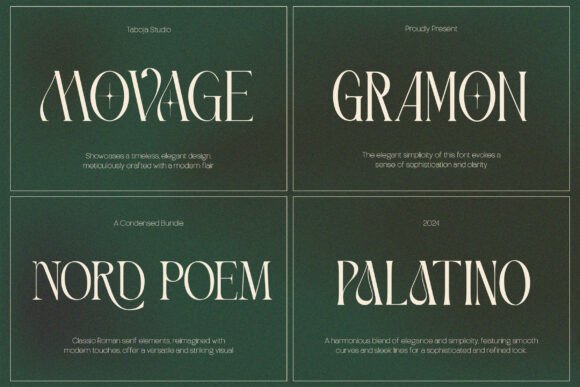Elegant Condensed Bundle Vol Iv Font - Preview 1