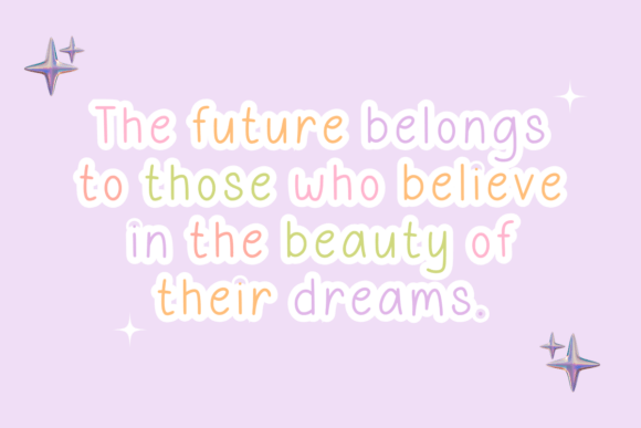 Focus Sparkle Font - Preview 1