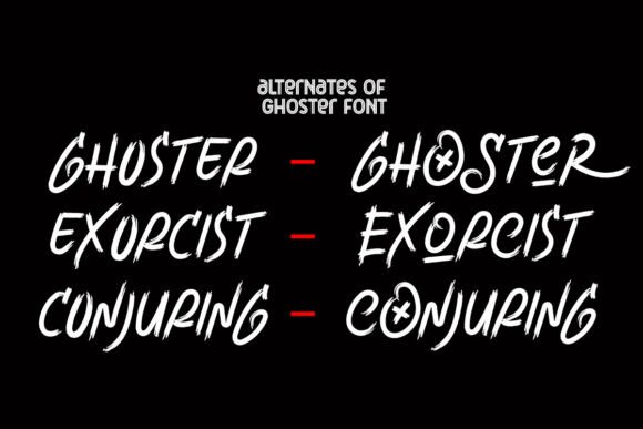 Ghoster Font - Preview 2