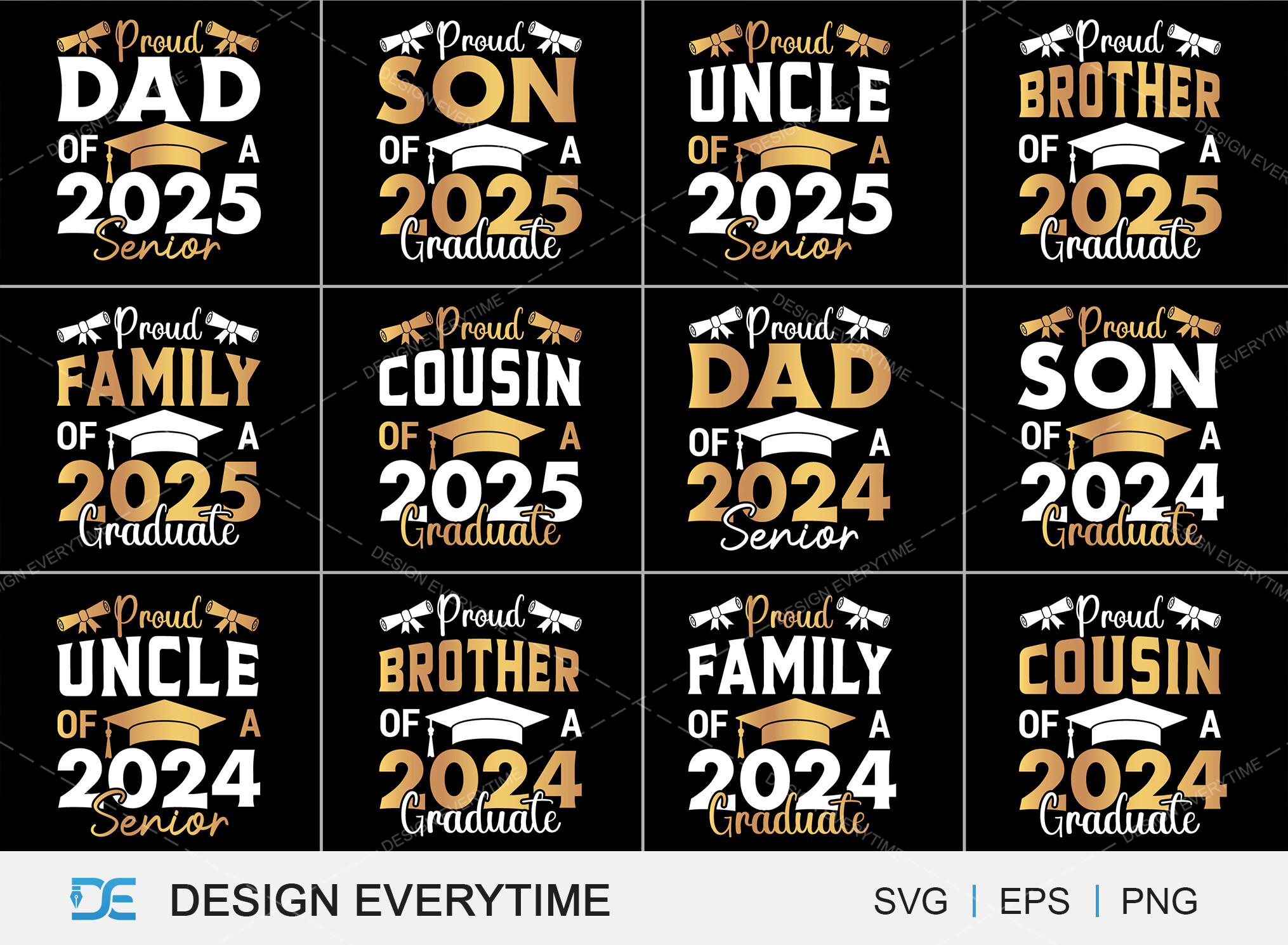 Graduation Scale-Up Design SVG Bundle Graphic by DesignEverytime ...