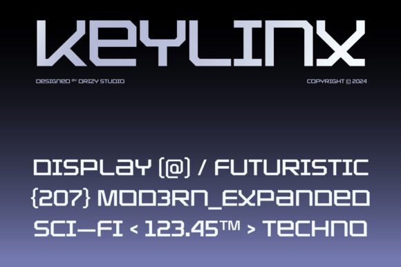Keylinx Font PNG with transparent background - Preview 2