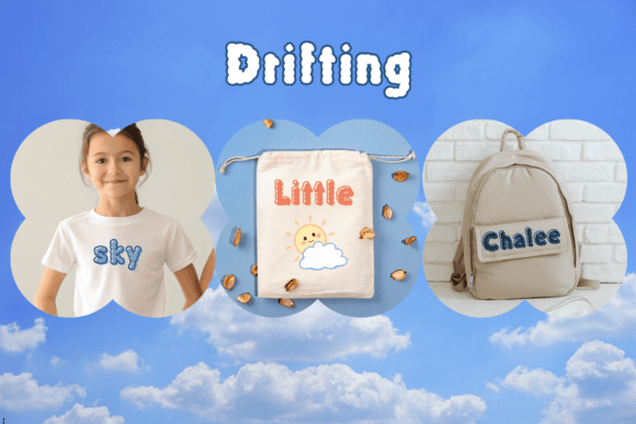 My Clouds Font PNG with transparent background - Preview 4