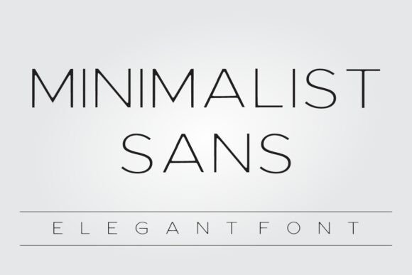 Minimalist Sans Font by Infinity art Studio preview