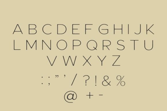 Minimalist Sans Font PNG with transparent background - Preview 4