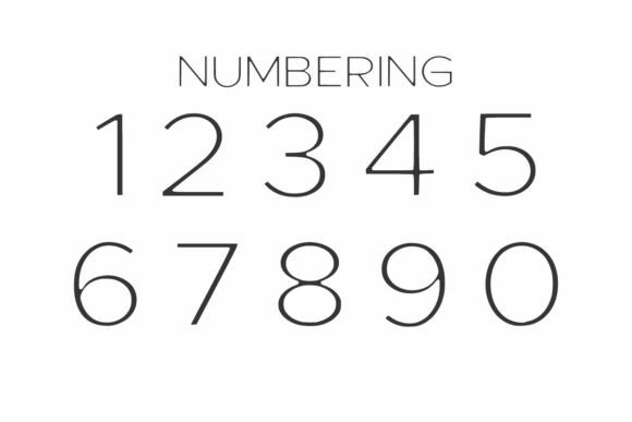 Minimalist Sans Font PNG with transparent background - Preview 5