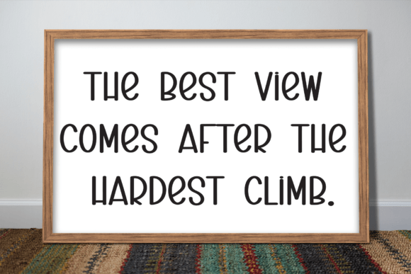 Minimalist Winterday Font PNG with transparent background - Preview 2