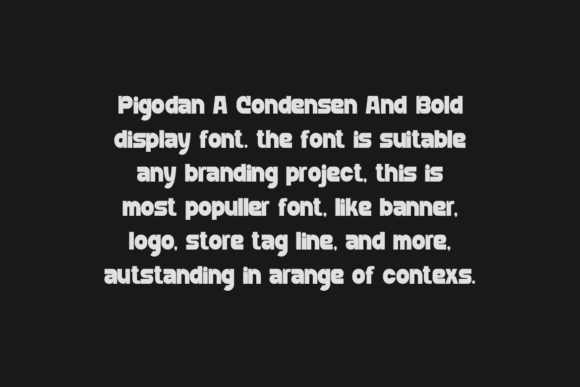 Pigodan Font PNG with transparent background - Preview 1