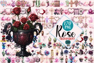 Rose Clipart Mega Bundle PNG Graphic by Colourful · Creative Fabrica