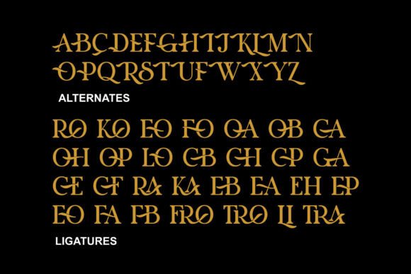 Roselo Font PNG with transparent background - Preview 6