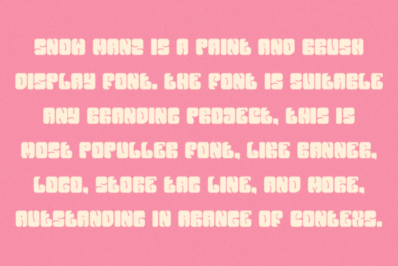 Snow Manz Font PNG with transparent background - Preview 3