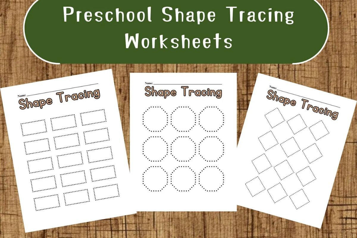 80 Preschool Shape Tracing
