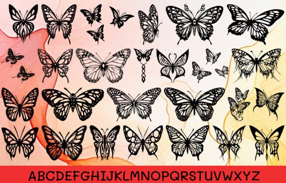 Butterfly Butterfly Tribal Font - Preview 1