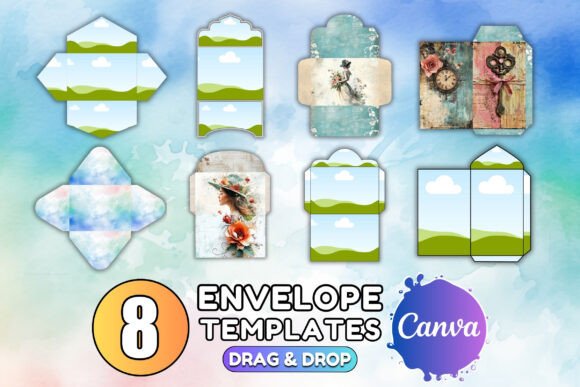 Canva ENVELOPE Journal Templates Bundle