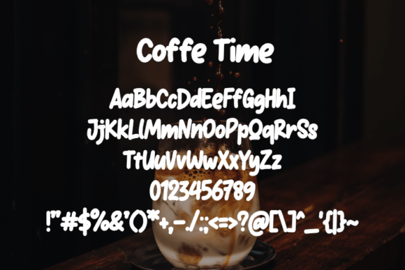 Coffe Time Font - Preview 1